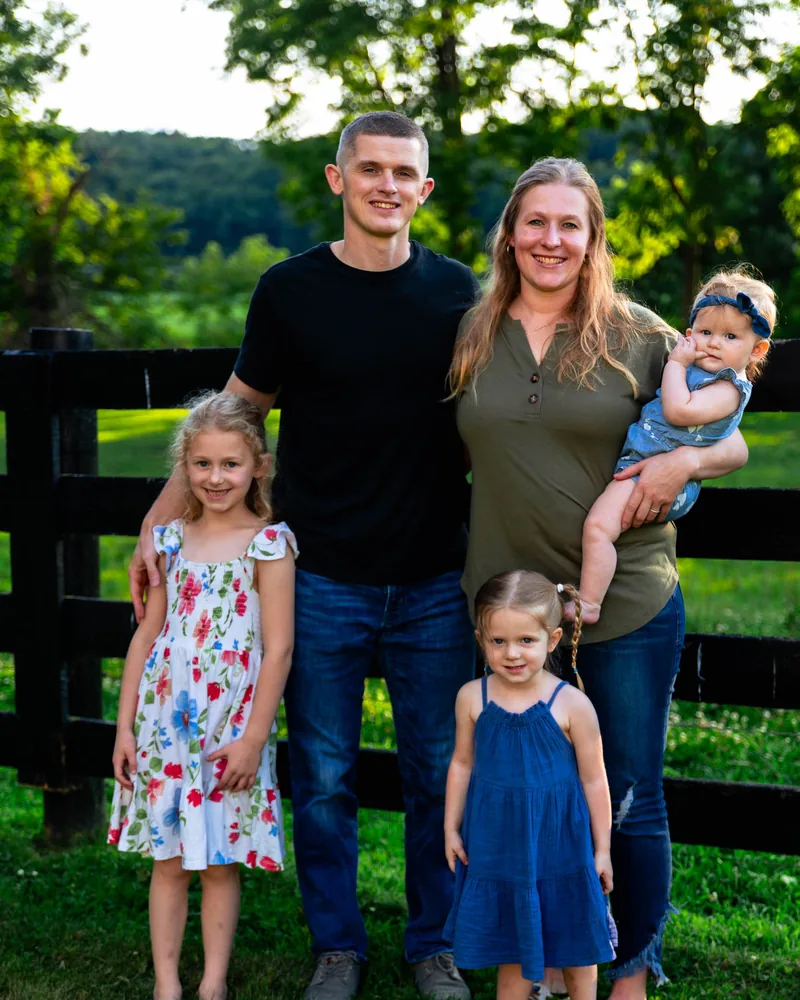Dr. Aric Freischlag with his wife and three daughters